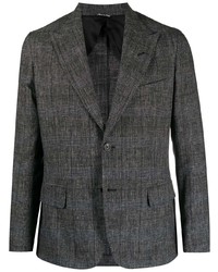 Мужской темно-серый пиджак в шотландскую клетку от Reveres 1949