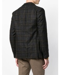 Мужской темно-серый пиджак в шотландскую клетку от Tagliatore