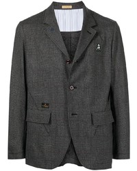 Мужской темно-серый пиджак в шотландскую клетку от UNDERCOVE