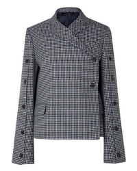 Темно-серый пиджак-накидка