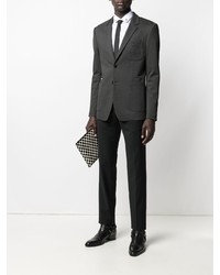 Мужской темно-серый пиджак с вышивкой от Philipp Plein