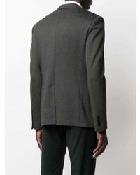 Мужской темно-серый пиджак с вышивкой от Philipp Plein