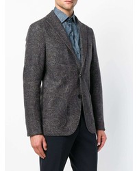Мужской темно-серый пиджак с "огурцами" от Etro