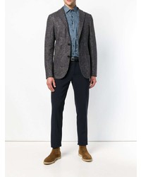 Мужской темно-серый пиджак с "огурцами" от Etro