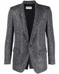 Мужской темно-серый пиджак с пайетками от Saint Laurent