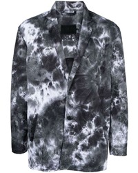 Мужской темно-серый пиджак с принтом тай-дай от Off Duty