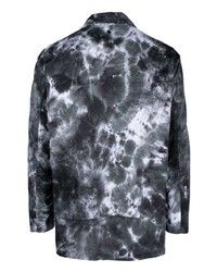 Мужской темно-серый пиджак с принтом тай-дай от Off Duty