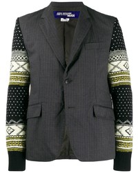 Мужской темно-серый пиджак с принтом от Junya Watanabe MAN