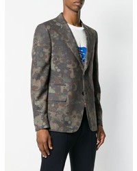 Мужской темно-серый пиджак с принтом от Stella McCartney