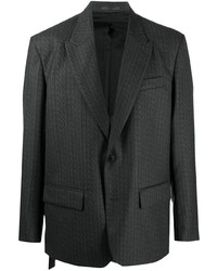 Мужской темно-серый пиджак с принтом от Valentino