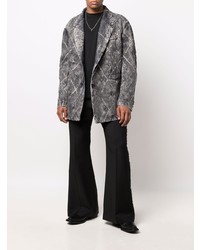 Мужской темно-серый пиджак с ромбами от Diesel