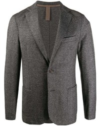 Мужской темно-серый пиджак с узором "в ёлочку" от Eleventy