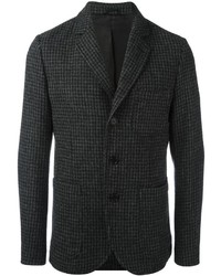 Мужской темно-серый пиджак с узором "гусиные лапки" от Aspesi