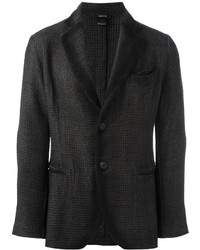 Мужской темно-серый пиджак с узором "гусиные лапки" от Avant Toi