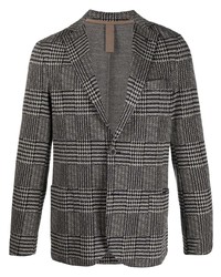 Мужской темно-серый пиджак с узором "гусиные лапки" от Eleventy