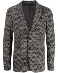 Мужской темно-серый пиджак с узором "гусиные лапки" от Giorgio Armani