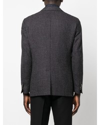 Мужской темно-серый пиджак с узором "гусиные лапки" от Corneliani