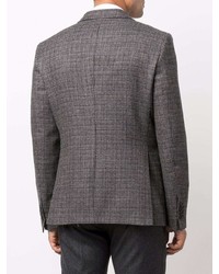 Мужской темно-серый пиджак с узором "гусиные лапки" от Tagliatore