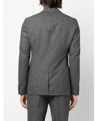 Мужской темно-серый пиджак с узором "гусиные лапки" от Sandro