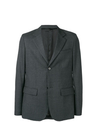 Мужской темно-серый пиджак с узором "гусиные лапки" от Raf Simons