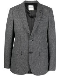 Мужской темно-серый пиджак с узором "гусиные лапки" от Sandro