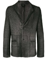 Мужской темно-серый пиджак с узором зигзаг от Avant Toi