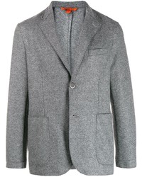 Мужской темно-серый пиджак с узором зигзаг от Barena