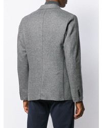 Мужской темно-серый пиджак с узором зигзаг от Barena