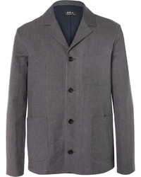 Мужской темно-серый пиджак от A.P.C.