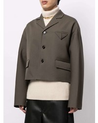 Мужской темно-серый пиджак от Bottega Veneta