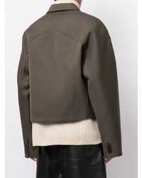 Мужской темно-серый пиджак от Bottega Veneta