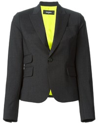 Женский темно-серый пиджак от DSquared