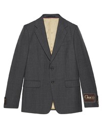 Мужской темно-серый пиджак от Gucci