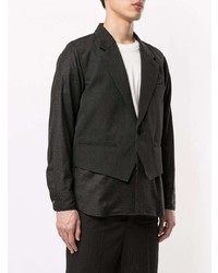 Мужской темно-серый пиджак от Fumito Ganryu