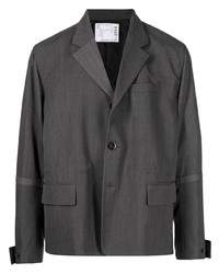 Мужской темно-серый пиджак от Sacai