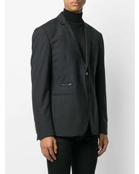 Мужской темно-серый пиджак от Philipp Plein
