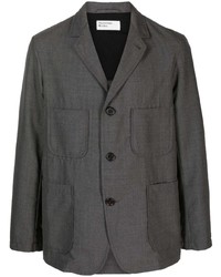 Мужской темно-серый пиджак от Universal Works