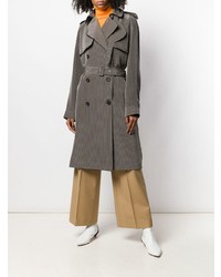 Женский темно-серый плащ в клетку от Rokh