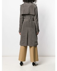 Женский темно-серый плащ в клетку от Rokh