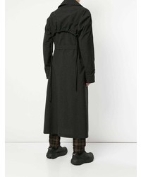 Мужской темно-серый плащ от Strateas Carlucci