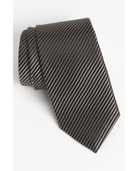 Темно-серый плетеный галстук