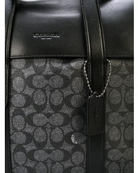 Темно-серый портфель из плотной ткани от Coach