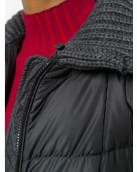 Женский темно-серый пуховик от Moncler