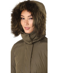 Женский темно-серый пуховик от ADD