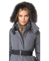 Женский темно-серый пуховик от ADD