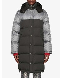 Мужской темно-серый пуховик от Gucci