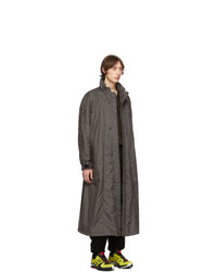 Мужской темно-серый пуховик от Issey Miyake Men