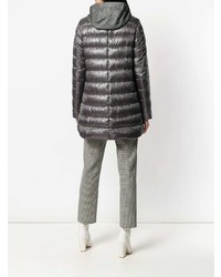 Женский темно-серый пуховик от Herno