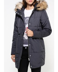 Женский темно-серый пуховик от LOST INK