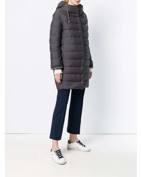 Женский темно-серый пуховик от Herno